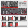 Kinbox 232 Piece EPS Tray Professional Discart Прочная многофункциональная набор инструментов, модернизированная металлическая панель, поддерживает настройку