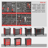 Kinbox 138 Piece BMC Tray Professional Dainscart Прочная многофункциональная модернизированная металлическая панель поддерживает настройку