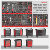 Kinbox 455 Piece BMC Tray Professional Dainscart Прочная многофункциональная комплекта инструментов поддерживает настройку