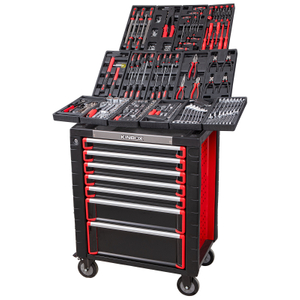 Kinbox 248 Piece BMC Tray Professional Discart Прочная многофункциональная набор инструментов, модернизированная металлическая панель, поддерживает настройку
